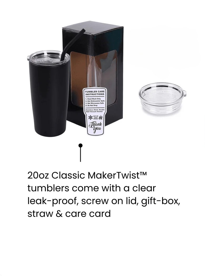 20oz Classic MakerTwist Tumbler (Full Color)