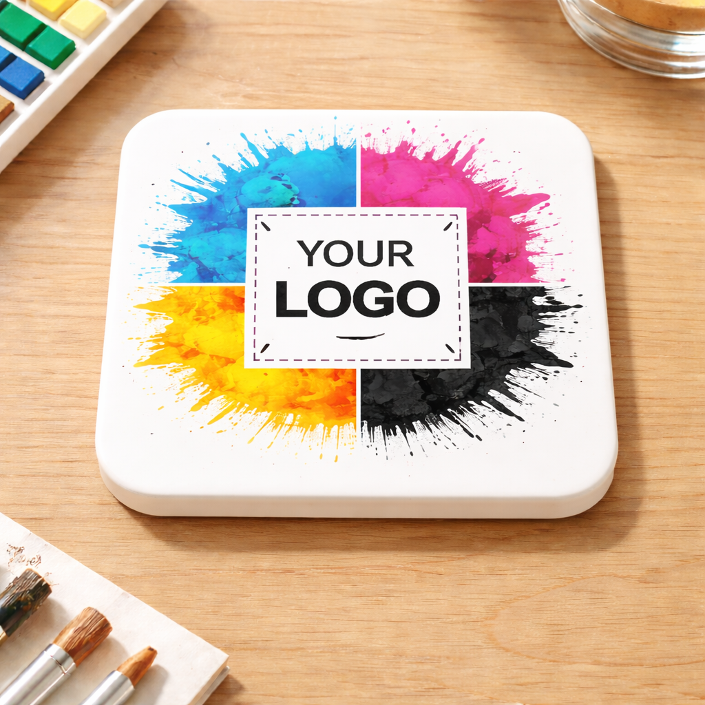 4" Square Ceramic Coasters